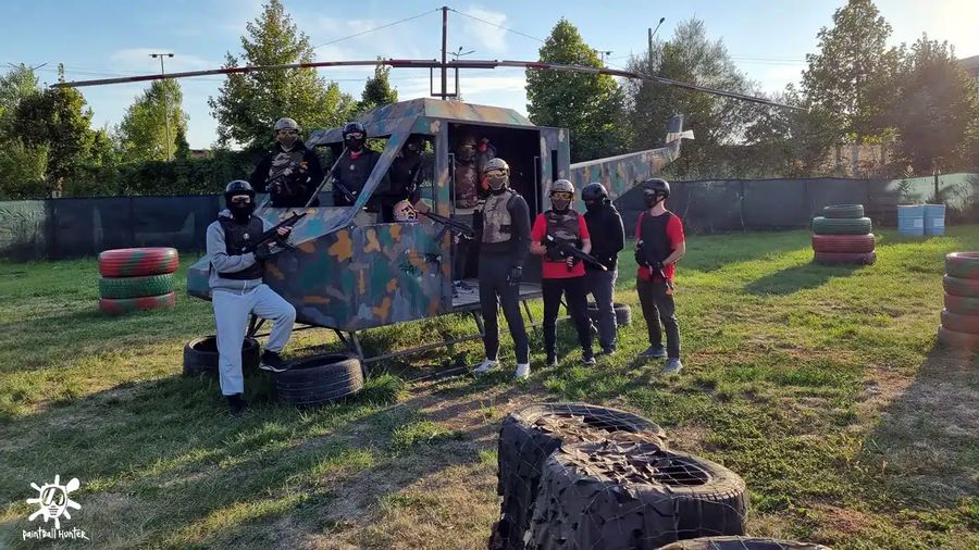 Copii la sesiunea de paintball KIDS, Chiajna
