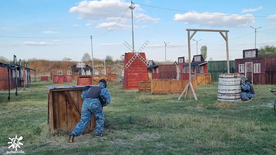 Scenariu de seară pe terenul Westwood, Paintball Hunter