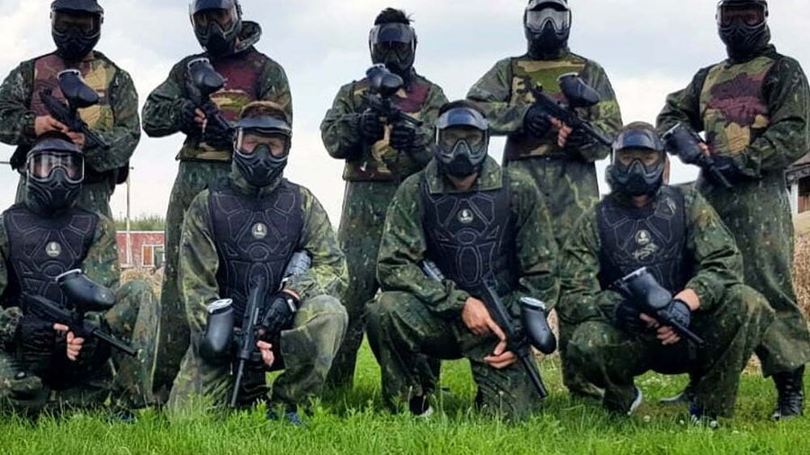 Echipă de paintball pe teren, Chiajna Ilfov